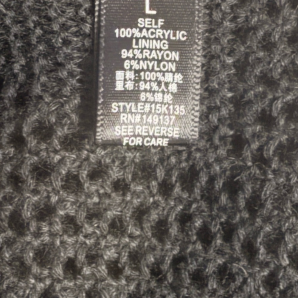 Black Sleeveless V-Neck Crochet Maxi Dress size Large - Picture 7 of 8